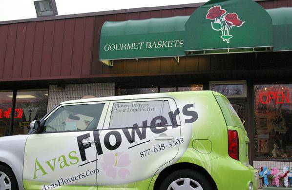 Avas Flowers Delivery Van